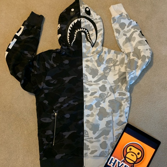 Bape Other - Bape A Bathing Ape X NBHD Shark Hoodie